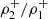 $ \rho^{+}_2 / \rho^{+}_1 $