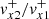 $ \mathit{v}^{+}_{x2} / \mathit{v}^{+}_{x1} $