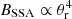 $ B_{\rm SSA} \propto \theta_{\rm r}^4 $