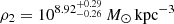 $ \rho_2 = 10^{8.92^{+0.29}_{-0.26}}\,M_\odot\,\mathrm{kpc}^{-3} $
