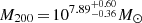 $ M_{200}\,{=}\,10^{7.89^{+0.60}_{-0.36}} M_\odot $