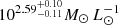 $ 10^{2.59^{+0.10}_{-0.11}} M_\odot\, L_\odot^{-1} $