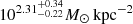 $ 10^{2.31^{+0.34}_{-0.22}} M_\odot \,\mathrm{kpc}^{-2} $