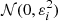 $ \mathcal{N}(0, \varepsilon_i^2) $