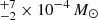 $ ^{+7}_{-2}\times 10^{-4}\,M_{\odot} $