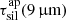 $ \tau_{\mathrm{sil}}^{\mathrm{ap}}(9\,\mathrm{{{\upmu}}m}) $