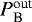 $P_{\textrm{B}}^{\textrm{out}}$