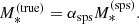 $$ \begin{aligned} M_{*}^{\mathrm{(true)}} = \alpha _{\mathrm{sps}} M_{*}^{\mathrm{(sps)}}. \end{aligned} $$