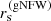 $ r_{\mathrm{s}}^{\mathrm{(gNFW)}} $