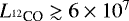$L_{{}^{12}\textrm{CO}} \gtrsim 6 \times 10^7$