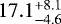 $17.1^{&#x002B;8.1}_{-4.6}$