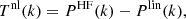 $$ \begin{aligned} T^\mathrm{nl}(k) = P^{\mathrm{HF}}(k) - P^{\mathrm{lin}}(k), \end{aligned} $$