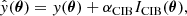 $$ \begin{aligned} \hat{{ y}}(\boldsymbol{\theta }) = { y}(\boldsymbol{\theta }) + \alpha _{\mathrm{CIB}} I_{\mathrm{CIB}}(\boldsymbol{\theta }), \end{aligned} $$
