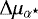 $\Delta \mu_{\alpha^{\star}}$