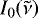 $I_0(\tilde{\nu})$