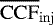 $\overline{\mathrm{CCF}}_{\mathrm{inj}}$