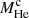 $ M_{\mathrm{He}}^{\mathrm{c}} $