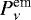$P^{\textrm{em}}_{\nu}$
