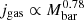$ j_{\mathrm{gas}} \propto M_{\mathrm{bar}}^{0.78} $