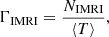 $$ \begin{aligned} \Gamma _{\mathrm{IMRI}} = \frac{N_{\rm IMRI}}{\langle T \rangle }, \end{aligned} $$