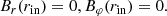 $$ \begin{aligned} B_r(r_{\rm in})=0, B_{\varphi }(r_{\rm in})=0. \end{aligned} $$