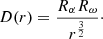 $$ \begin{aligned} D(r)=\frac{R_{\alpha }R_{\omega }}{r^{\frac{3}{2}}}\cdot \end{aligned} $$