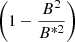 $ \left( 1- \frac{B^2}{B^{*2}}\right) $