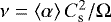 $\nu=\left<\alpha\right>C_{\textrm{s}}^2/\Omega$