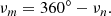 $$ \begin{aligned} \nu _m = 360^{\circ } - \nu _n. \end{aligned} $$