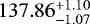 \(137.86_{-1.07}^{+1.10} \)