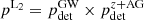 $ p^{\mathrm{L}_2} = p_{\mathrm{det}}^{\mathrm{GW}} \times p_{\mathrm{det}}^{z+\mathrm{AG}} $