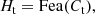 $$ \begin{aligned}&{H}_{\rm t} = \mathrm{Fea}(C_{\rm t}), \end{aligned} $$