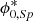 $ \phi^*_{0,Sp} $
