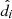 $ \hat{d_i} $