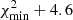 $ \chi^2_{\min}+4.6 $
