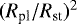 $(R_{\textrm{pl}}/R_{\textrm{st}}){}^2$