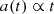 $$ \begin{aligned} a(t) \propto t \end{aligned} $$