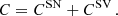 $$ \begin{aligned} C = C^\mathrm{SN} +C^\mathrm{SV}\,. \end{aligned} $$