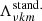 $ \Lambda^\mathrm{{stand.}}_{\nu {k m}} $