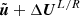 $ \tilde{{\boldsymbol{u}}}+\Delta {\boldsymbol{U}}^{L/R} $