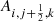 $ A_{i,j+{\frac{1}{2}},k} $