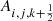 $ A_{i,j,k+{\frac{1}{2}}} $