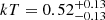 $ kT = 0.52^{+0.13}_{-0.13} $