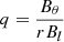 $ q=\frac{B_\theta}{rB_l} $