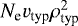 $N_{\textrm{e}}v_{\textrm{typ}}\rho^{2}_{\textrm{typ}}$