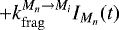 $&#x002B;k_{\mathrm{frag}}^{M_n\rightarrow M_i} I_{M_n}(t)$