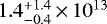 $1.4_{-0.4}^{&#x002B;1.4} \,{\times}\, 10^{13}$