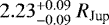$2.23^{&#x002B;0.09}_{-0.09}~R_{\textrm{Jup}}$