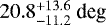 $20.8^{&#x002B;13.6}_{-11.2}~\textrm{deg}$