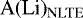 $\textrm{A}(\textrm{Li})_{\textrm{NLTE}}$